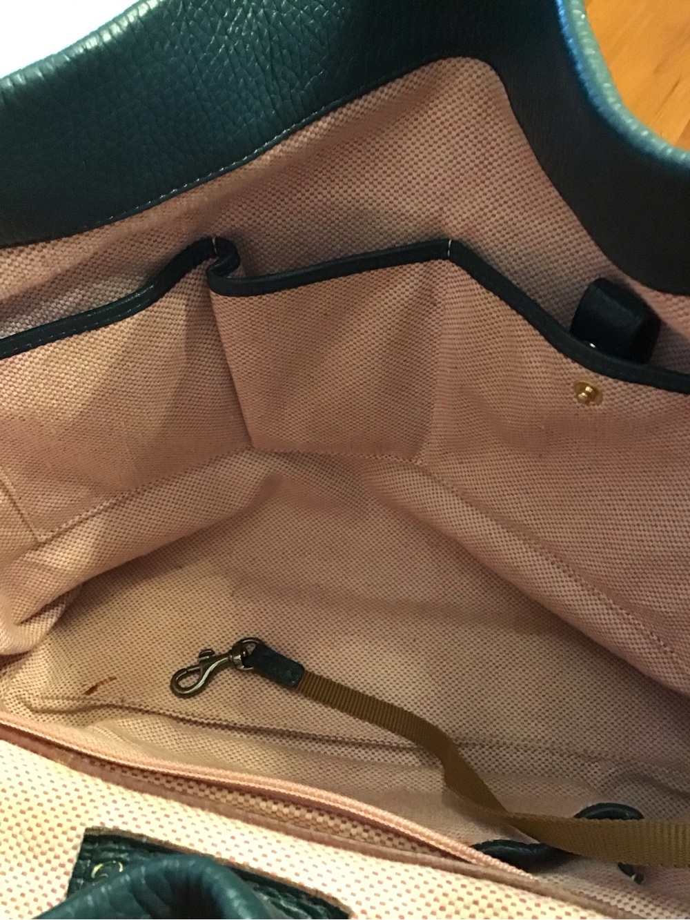 Dooney & Bourke Teal Leather Hobo Bag - Picture 6 of 14